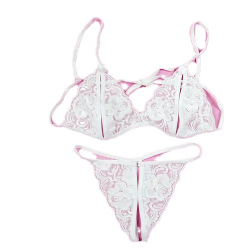 Комплект кружевного нижнего белья (женщины) — бюстье и стриптиз, sexy sleepwear, универсальный размер, несколько цветов