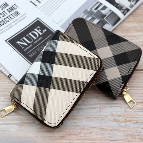 Factory classic fashionable accordion card holder with multiple card slots, large capacity card holder, ID card holder, compact coin purse