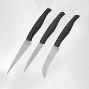 Manufacturer Wholesale Three-Piece Eagle Carving Knife Set Stainless Steel Food and Fruit Carving Knife Fine Steel