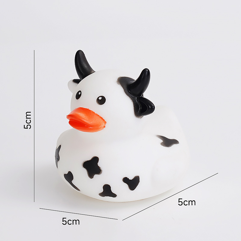 Pequeños animales de pellizco pato juguetes de agua pato bebé juguetes de baño regalos para niños sonidos pato amarillo