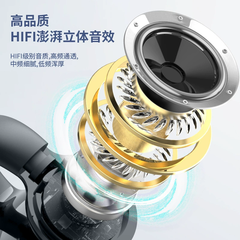 YX09 Bluetooth headset single -ear new private model explosion cross -border e -commerce wireless motion clip -ear Bluetooth headset