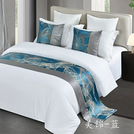 床旗、床尾巾;套件加工;酒店床品套件