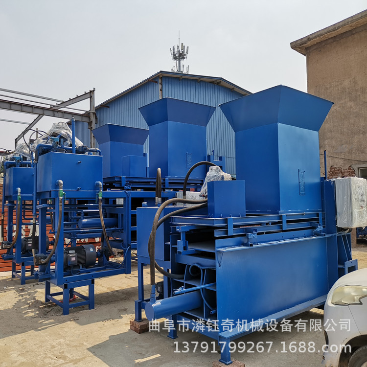 三缸稻壳打包套袋机 黄储秸秆打包压块机 牲畜饲料储存打包机