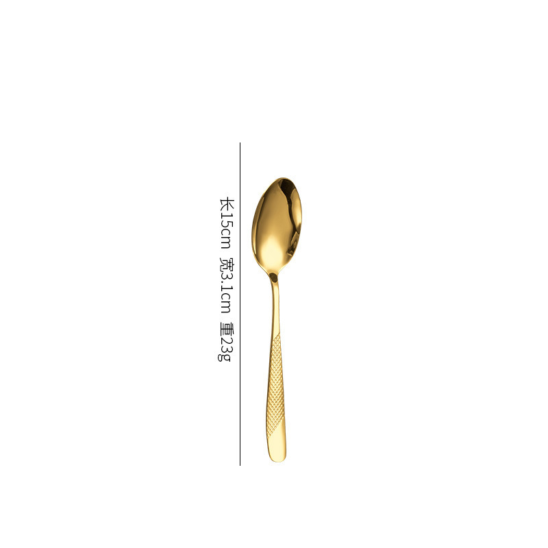 アマゾンスプーンステンレス食器星ドリル金メッキホテル4点セットステーキナイフフォークスプーンセットギフトボックス|undefined