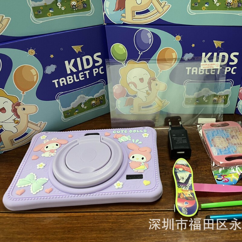 Cross-Border Popular Children's Tablet 7inch Android Wifi Aida Entertainment Children's Learning Tablet Tk Popular