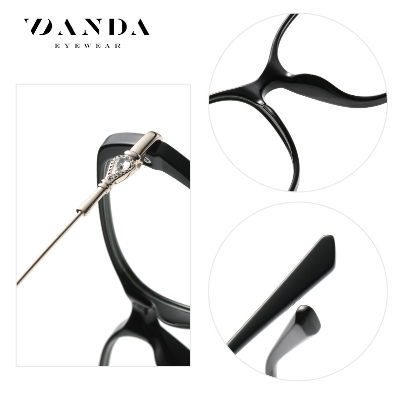 Europa y América nueva luz anti-azul gafas de las mujeres de la miopía gafas marco TJ860 ultra ligero TR90 elegante gafas lisas venta al por mayor