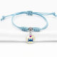 Stitch Blue simple hand rope Stitch Stitch cartoon pattern Time Gem Women's telescopic bracelet