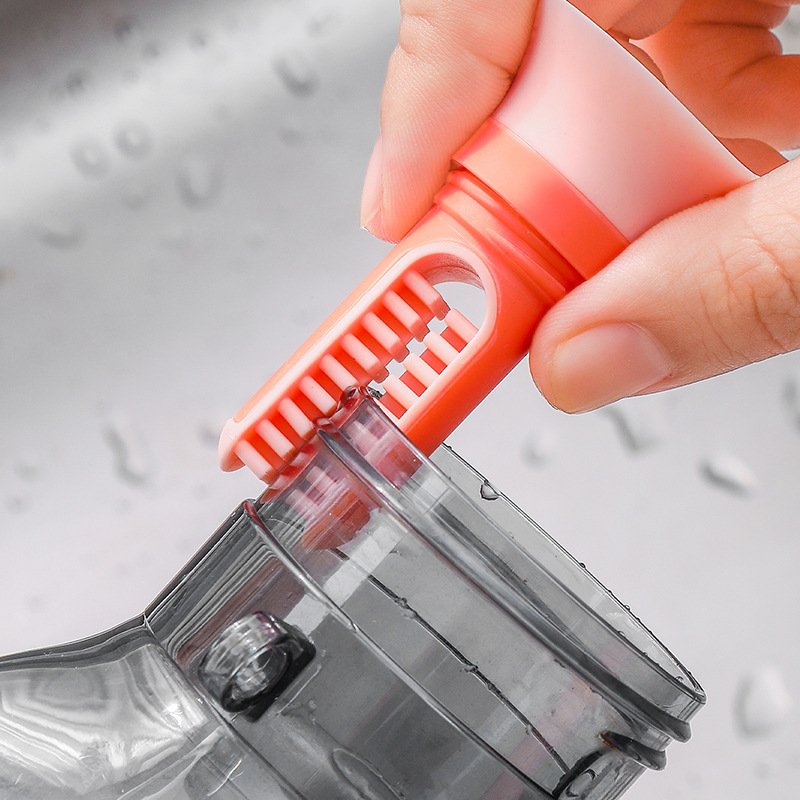 Huevo de belleza cepillo de copa tres en uno extraíble mango largo cepillo de esponja multifuncional taza tapa ranura cepillo de limpieza cepillo de pezón