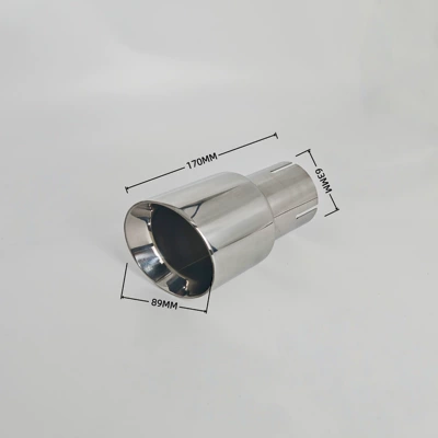 Exhaust pipe — muffler tailpipe with blue-plated rolled - 02-51898963