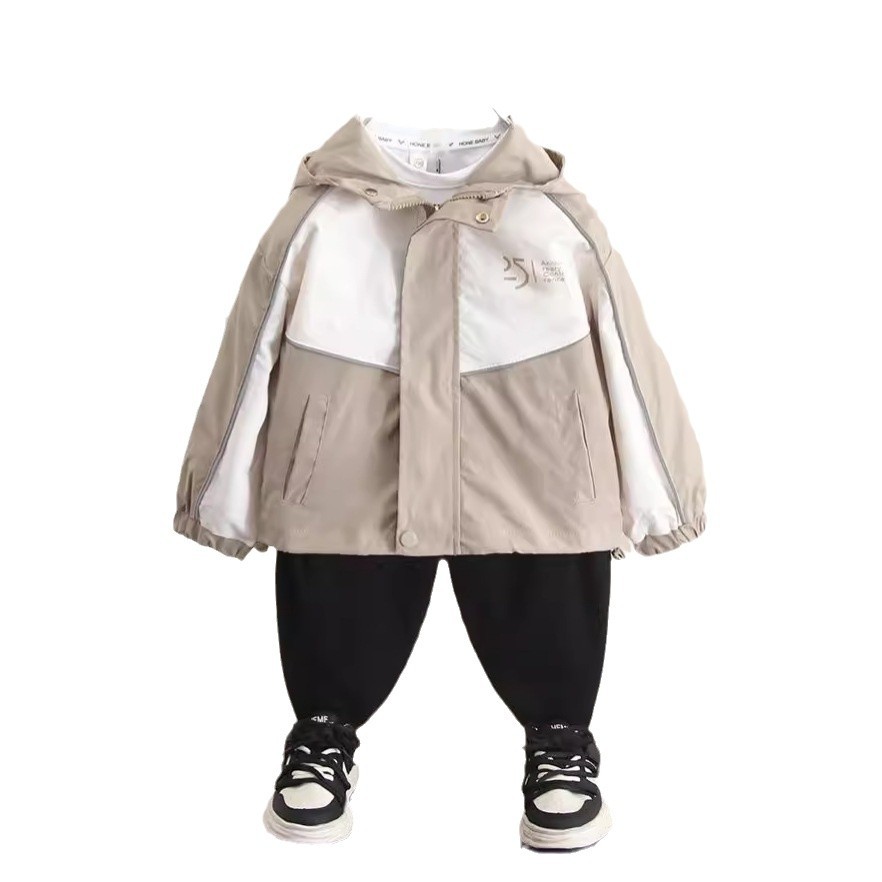 6346 Ropa para niños Chaquetas de otoño para niños Chaquetas de estilo occidental para niños Chaquetas de primavera y otoño 2025 Chaquetas para niños nuevos