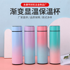 Gradient Smart Temperature Cup with Touch Display, 304 Stainless Steel Insulated Cup, Smart Cup for Home and Car