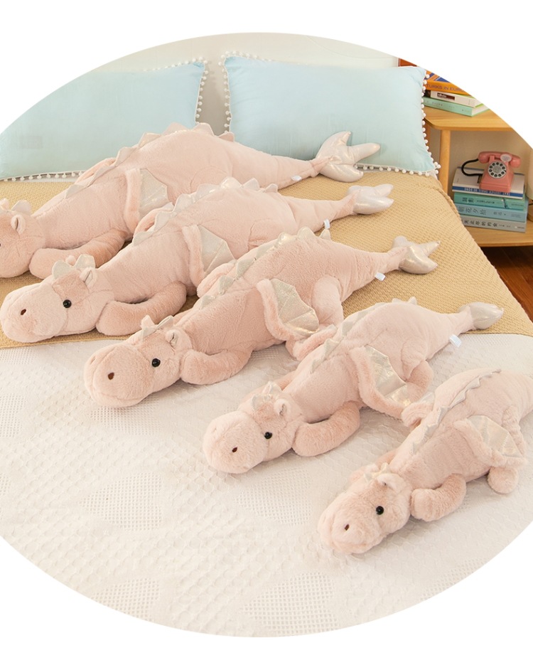 Lying Posture Small Flying Dragon Plush Toy Large Size Cute Soothing Doll Sleeping Pillow Cross-Border Doll Gift