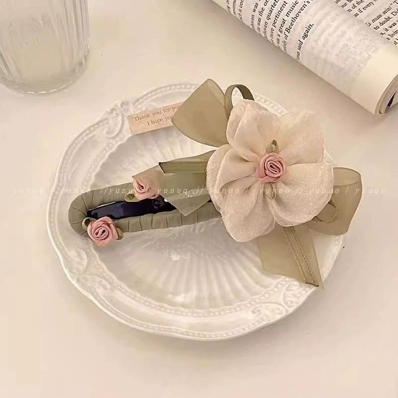 Chaoxian.com бинт из марли заколка для волос женская back head Sweet Mori Duck Both Duck Both Milk Pickle 2024 Новый Shark Folder