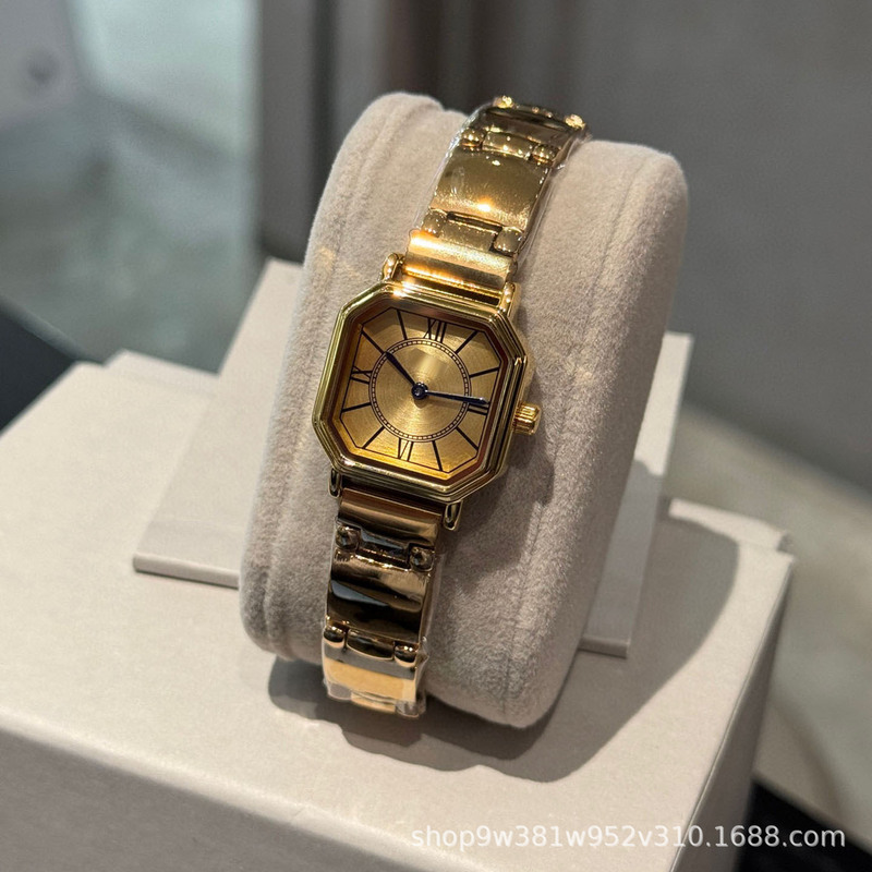 Popular Watches, Second-Hand Gucci Compact Quartz Women's Watches, Simple and Versatile Bracelet-Style Square Bracelet Watches