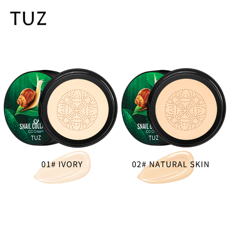 TUZ0214蜗牛胶原蛋白CC霜 蘑菇头气垫BB霜粉底液遮瑕亮肤外贸英文详情3