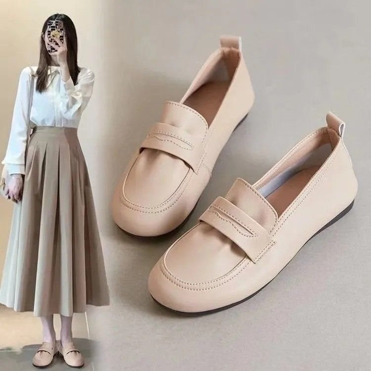 Comfortable Casual Genuine Leather Loafers with Soft Soles, Slip-On Shoes for Women, 2026 New Fashion Versatile Small Leather Shoes for Women Comfortable Casual Genuine Leather Loafers with Soft Soles, Slip-On Shoes for Women, 2026 New Fashion Versatile Small Leather Shoes for Women