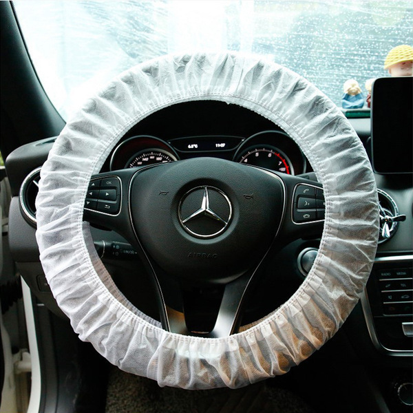Steering Wheel Cover Non-woven Disposable Thickened 4S Shop Universal Auto Repair Dustproof and Oil-proof Steering Wheel Protective Cover