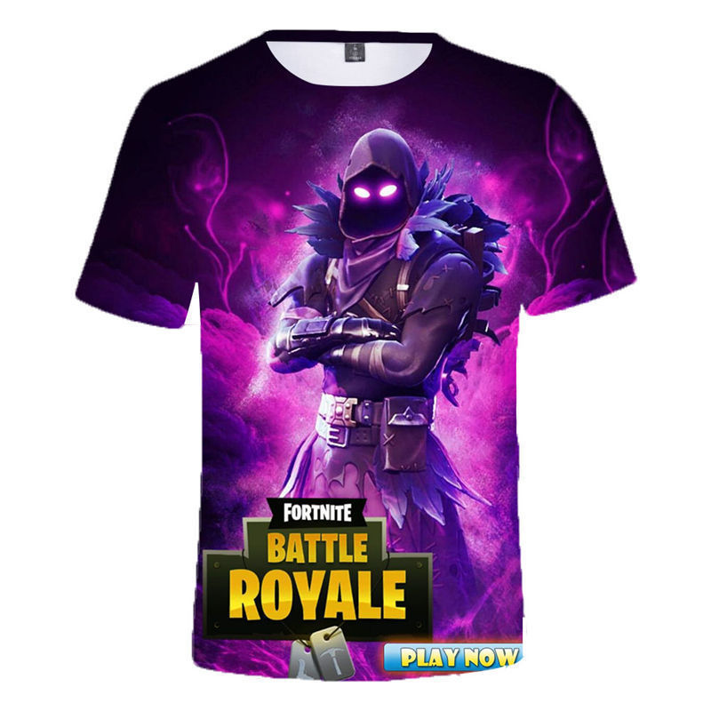 2025 New 3D T-Shirt Fortnite Game Merchandise Round Neck T-Shirt Short Sleeve Couple Style Unisex 3D T-Shirt