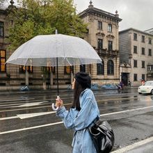 透明雨伞韩版雨伞ins雨伞长柄雨伞网红加厚学生女小清新雨伞