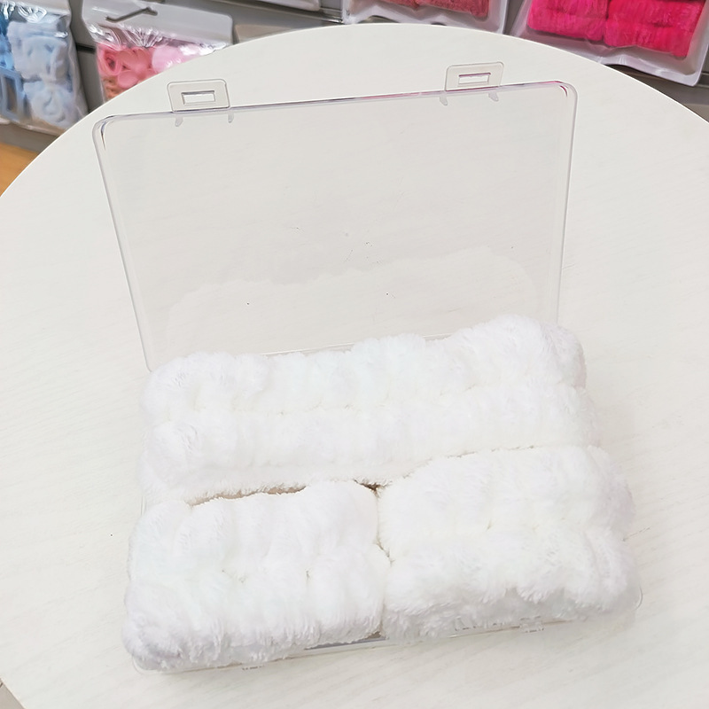 洗脸发带三件套洗漱防水防湿袖敷面膜束发带简约头带女用发捆发箍|undefined