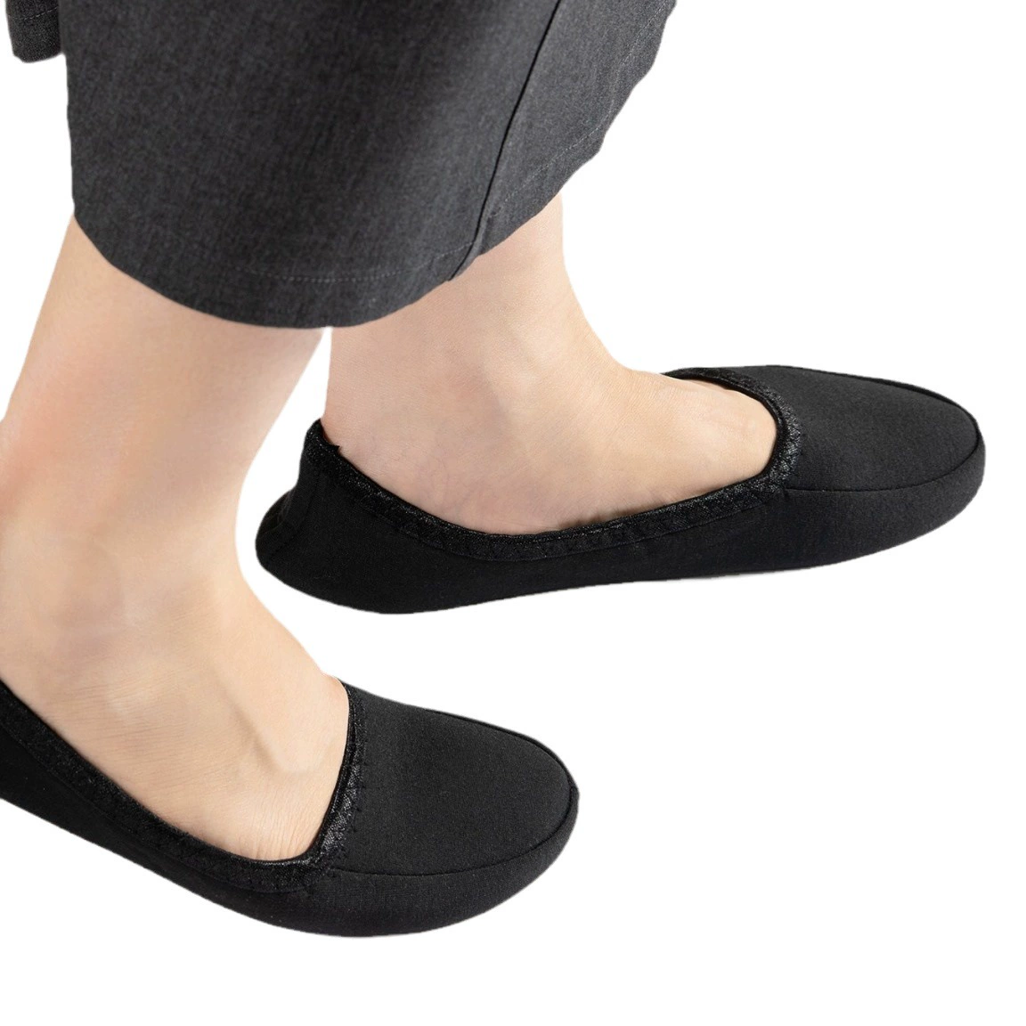 Трансграничный экспорт Японские портативные складные хлопковые тапочки Amazon, бесшумная домашняя складная обувь для путешествий для мужчин и женщин