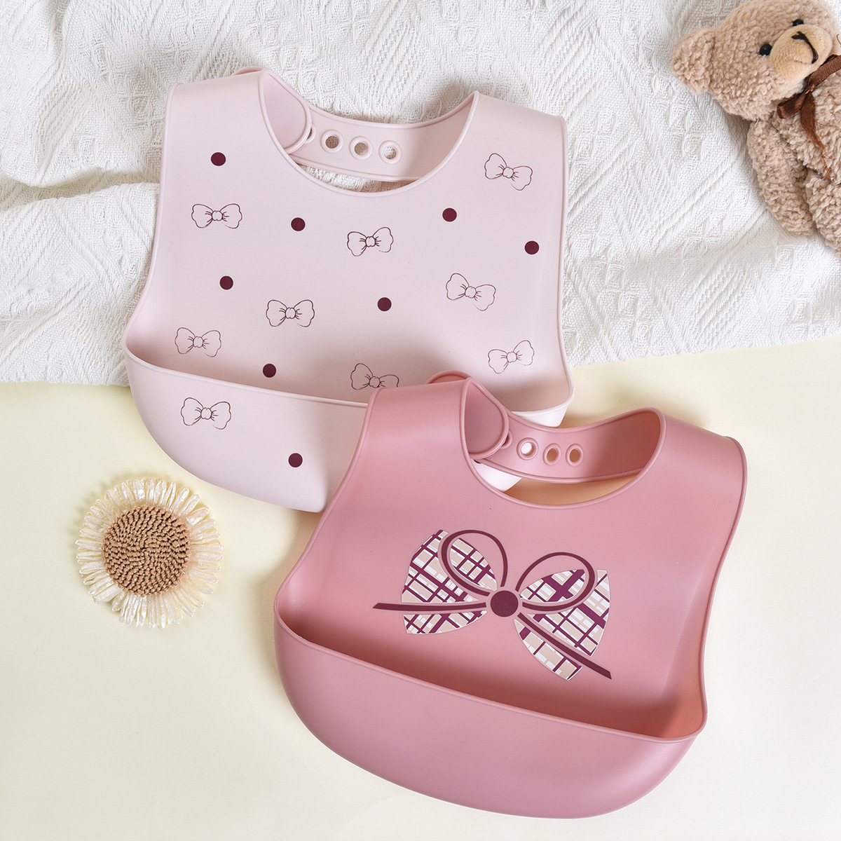 Bazo de comida de bebé impermeable silicona bolsas de comida suplementarias súper suaves para bebés portátiles Bazo de niños anti-sucio artefacto mágico