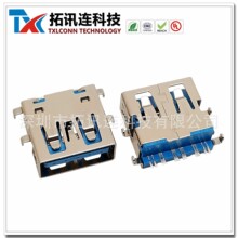 HUB������USB 3.0 AFĸ������SMT����H=3.42�^10GB���ق�ݔ�o��߅