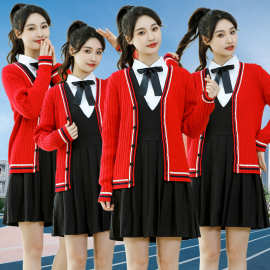 幼儿园教师园服新款春季老师园长职业装连衣裙套装幼师工作服