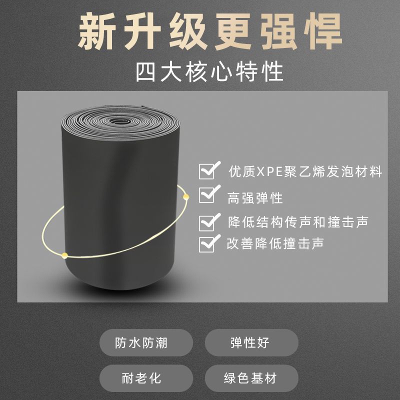地板隔音垫减震垫消音隔音棉楼层地面墙体地毯跑步机健身房隔音
