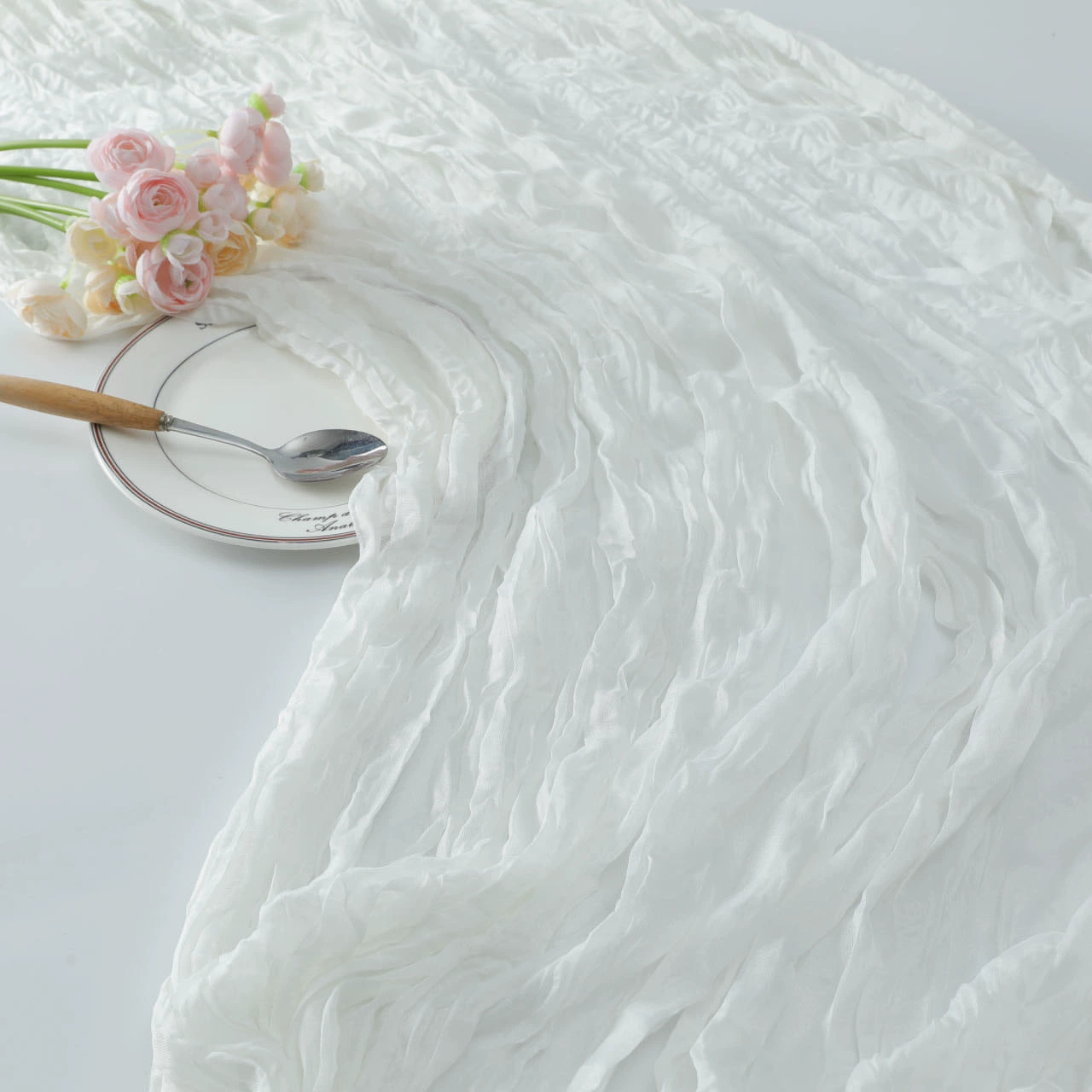 Дорожка на стол Bali yarn, северный текстурный стиль, тёплая драпировка 90×180 / 90×300 см