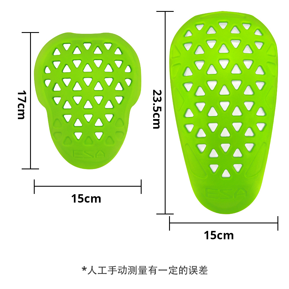 ESA absorción de energía amortiguador protector de motocicleta rodilla protector de codo para motocicleta amortiguador suave protector de impacto