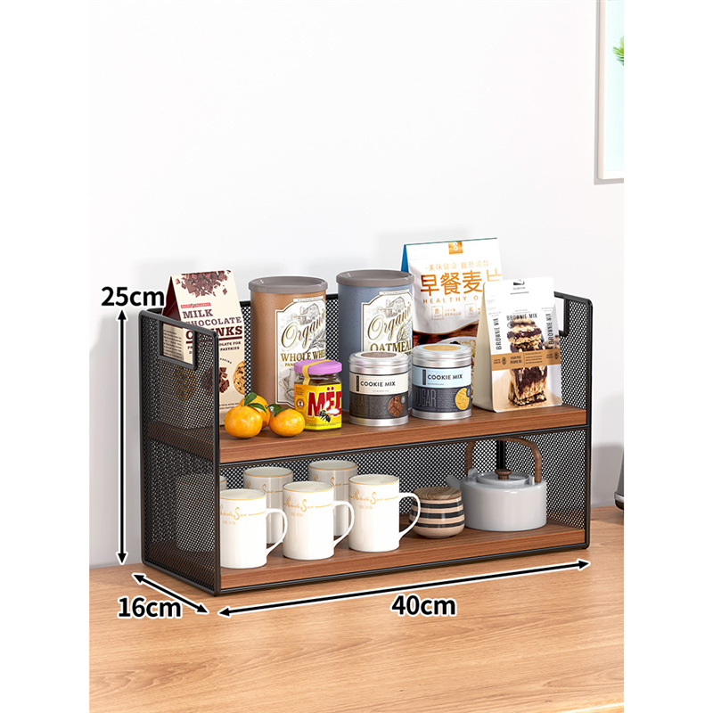 Organizador de Mesa de Madera Sólida Multifuncional para Comedor