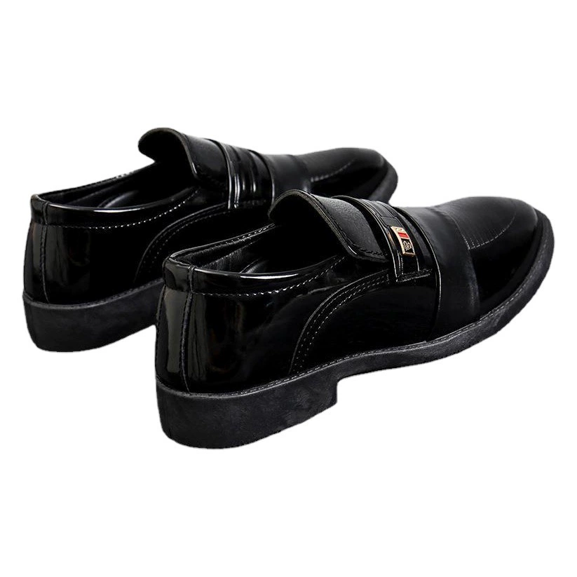 Кожаная обувь, Мужская Повседневная Деловая модельная кожаная обувь, дышащая Молодежная Черная мужская кожаная обувь, британская Корейская Свадебная мужская обувь