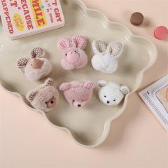 ファブリック新しいぬいぐるみソフトかわいいかわいいウサギ diy ヘアピンヘアアクセサリーペンダントアクセサリーベア子供服アクセサリー