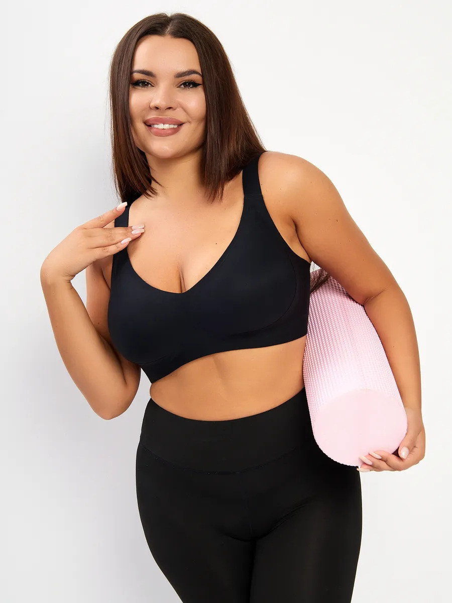 Seamless Bra For Women Plus Size Lifting Shaping Wire-free Support_voghion.com