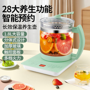 Health pot household multi-function kettle automatic glass tea maker flower teapot office small teapot