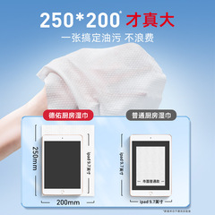 德佑廚房濕巾去油去污家用油煙機清潔強力去油污濕紙巾加大厚抹布