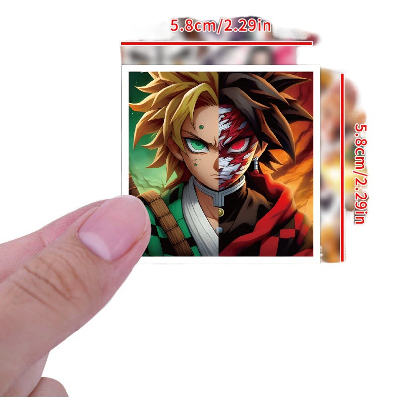 55 штук призрачный клинок аниме граффити наклейки для украшения ноутбука чемодан DIY мультяшные наклейки производителей оптом