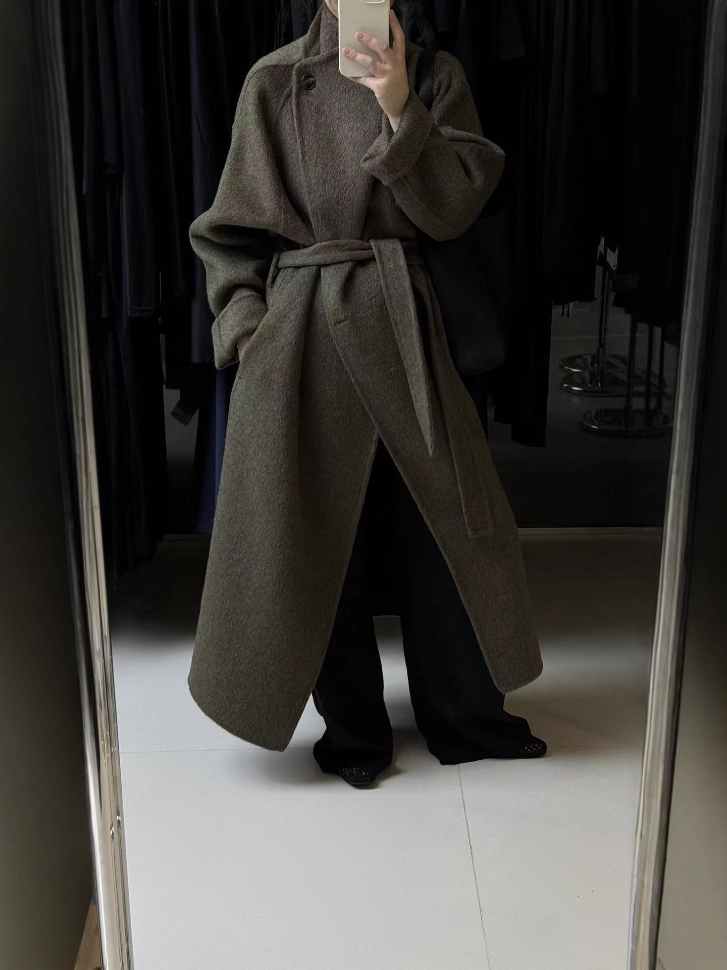 High-End Large Lapel Double-Sided Wool Coat, Woolen Jacket, Winte