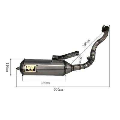 manual exhaust BWS JOGV8DIO Motorcycle exhaust pipe