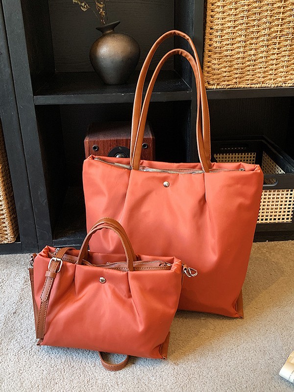 Bolso de tela de nylon de gran capacidad para mujeres 2026 nuevo tipo de bolso de hombro ligero y simple estilo coreano nicho Zhong Commuting Tote image 4