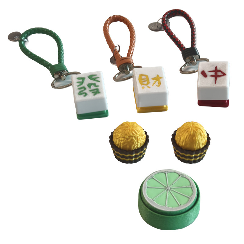 3D打印玩具爆款潮玩費列羅/發財中麻將/檸檬片解壓點擊器源頭廠家