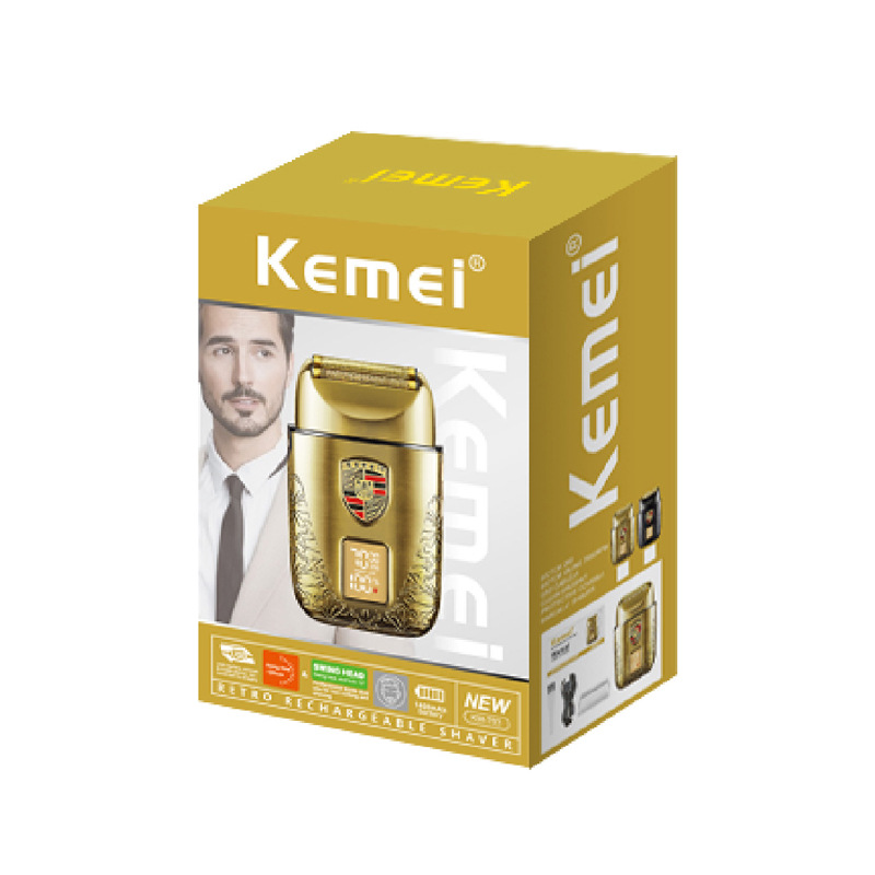 Kemei afeitador eléctrico transfronterizo KM-T93 afeitador recíproco flotante afeitador de pantalla digital afeitador de metal