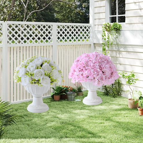 Simulación de hortenida, Mallorca, gran hortenida, boda de seda de flores, arco de flores, decoración de mesa de comedor