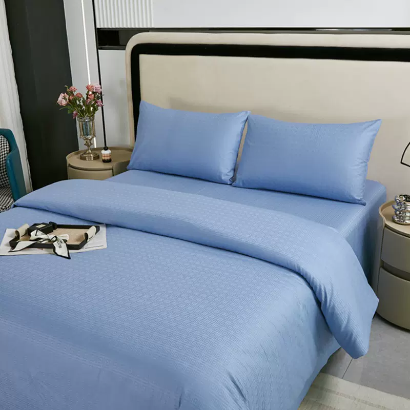 品牌尾单上架爆款100%纯棉提花三件套全棉学生宿舍公寓四季可用套