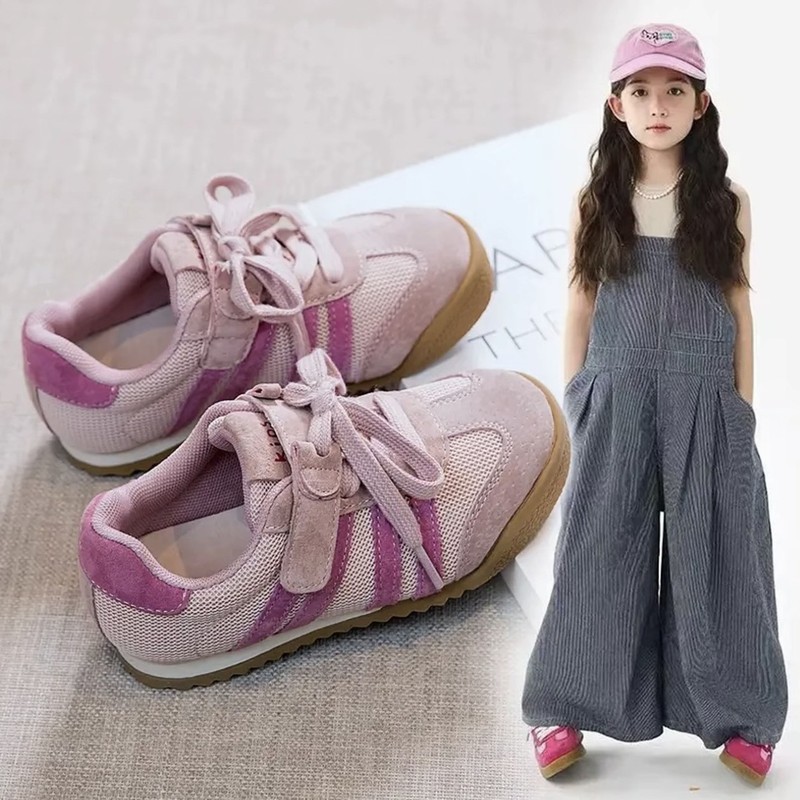 真皮女童鞋子2025新款春秋儿童运动鞋透气男童跑步鞋小女孩休闲鞋|undefined