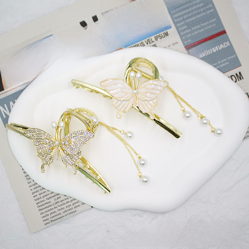 Elegante fermaglio per capelli con nappa a farfalla in stile cinese, super fata, per donna, copricapo di alta qualità, fermaglio per squalo di lusso_voghion.com