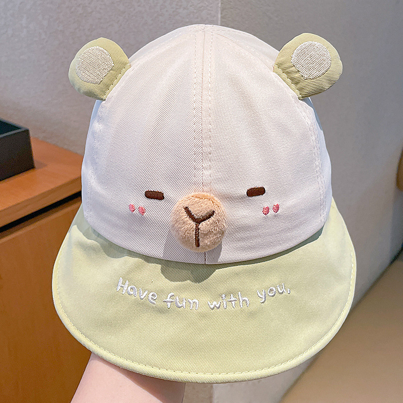 Sombreros para niños Kapibara de dibujos animados sombreros de lengua de pato 2025 nuevos sombreros de verano para niños y niñas sombreros de béisbol