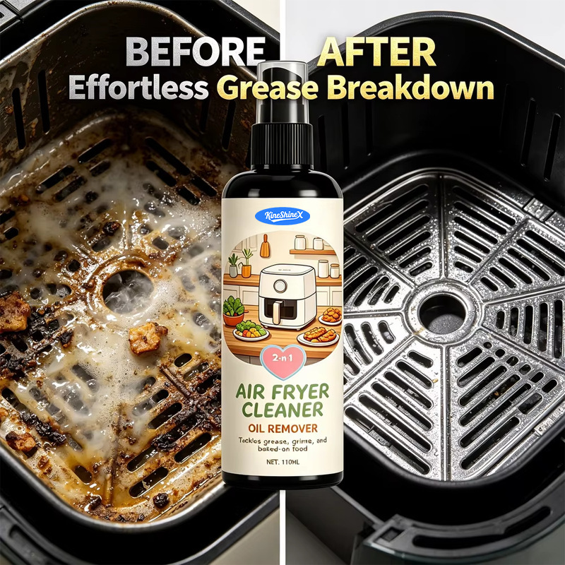 Kineshinex Air Fryer Cleaner Uses a Towel to Clean and Re-Lubricate, Deep Cleaning Grease and Dirt