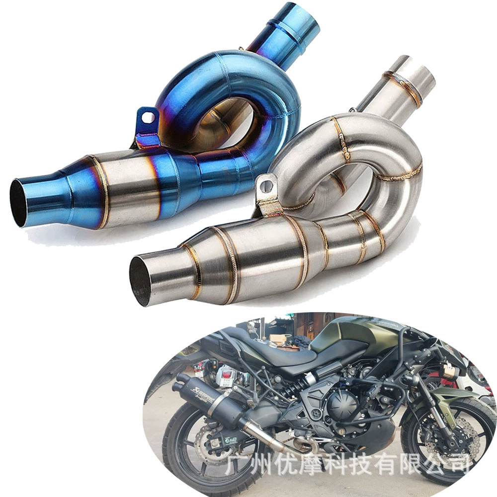 Мотоцикл модифицированный выхлопной трубы среднего сегмента из нержавеющей стали шунтил среднего сегмента Kawasaki Z800/Versys650